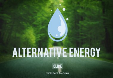 Doğa manzara ve temiz su kavramı 