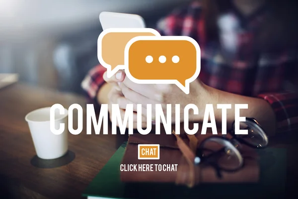 Komunikacji, połączenia Online — Zdjęcie stockowe