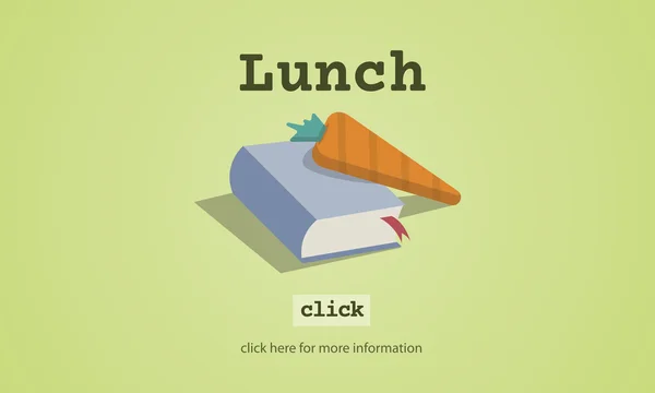 Plantilla con concepto de almuerzo — Foto de Stock