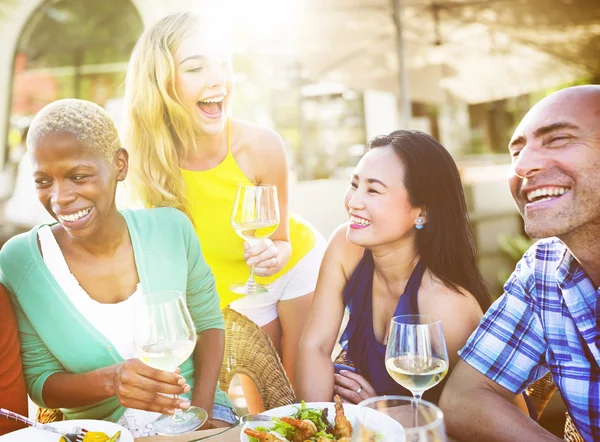 Diversity people in cafe — Stock Photo, Image