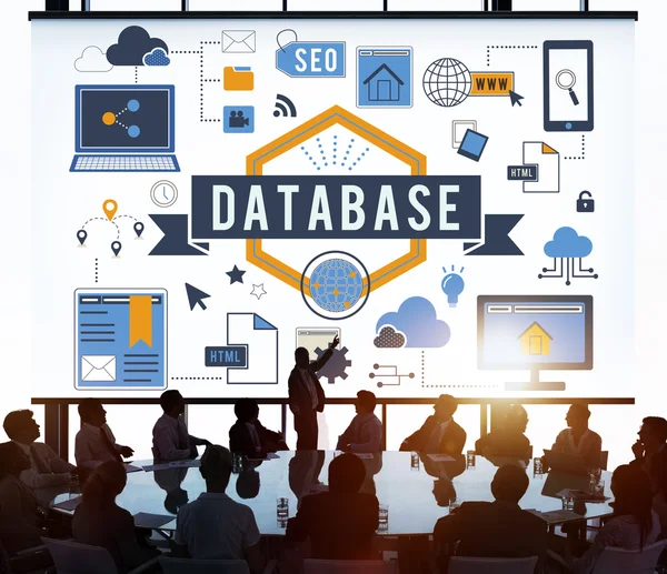 Database, digitale opslag Concept — Stockfoto