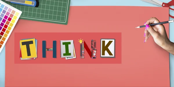 Think Ideas Skill Start? — стоковое фото