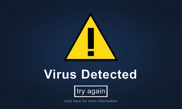 Modello con Virus Concetto rilevato — Foto Stock