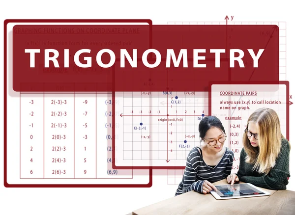 Studentkám s tabletem — Stock fotografie