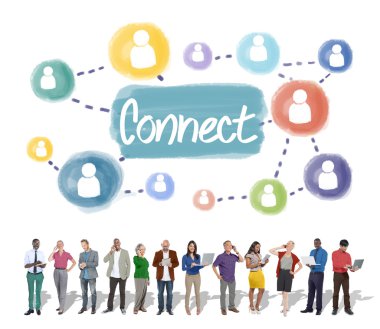 iş takım ayakta birlikte