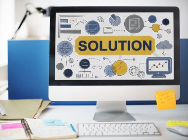 bilgisayarda ofis masaları