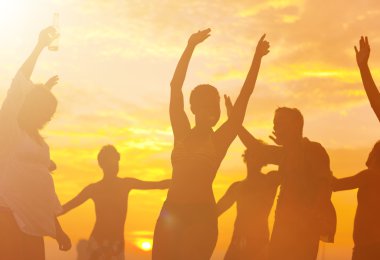 insanlar zevk plaj partisi