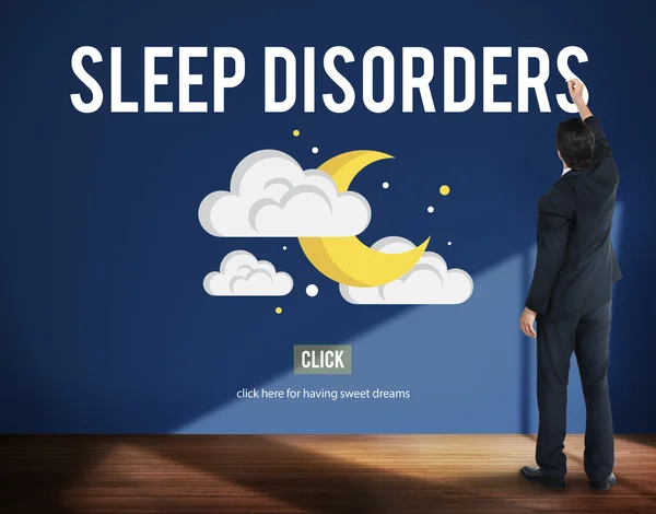 ビジネスマンや睡眠時無呼吸症候群の概念 — ストック写真