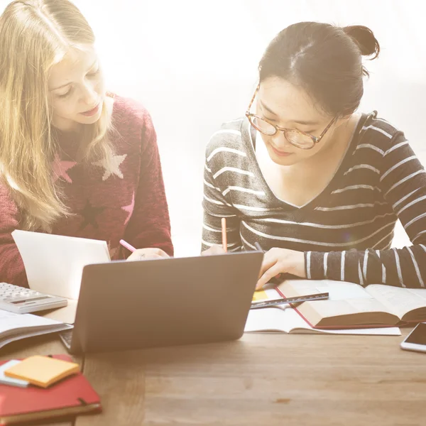 Donne che lavorano insieme al computer — Foto Stock