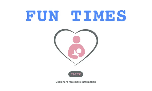 Plantilla con concepto Fun Times — Foto de Stock