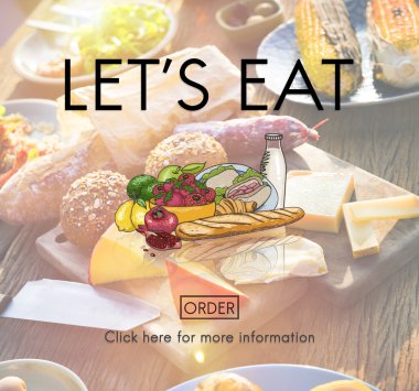 çeşitlilik partide lezzetli yemek 