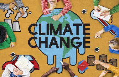 İklim değişikliği konusunda işaret eden iş adamları 