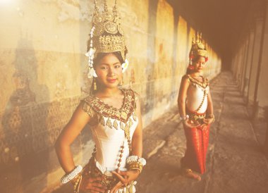 Geleneksel Aspara dansçılar