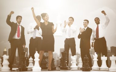 Satranç ile iş adamları takım