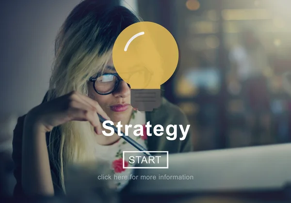 Planung von Strategielösungen — Stockfoto