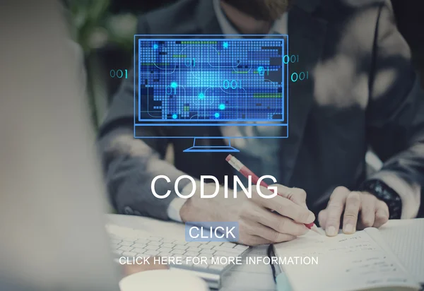 Coding Technology Computing — Stock Photo, Image