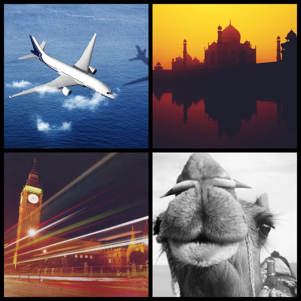 Collage di viaggio emozionante — Foto Stock