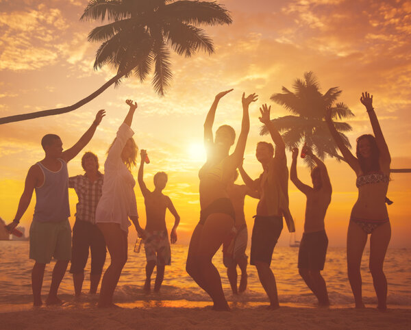 Diverse People Dancing and Partying