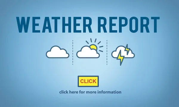 Template with weather report  concept — Stock Photo, Image