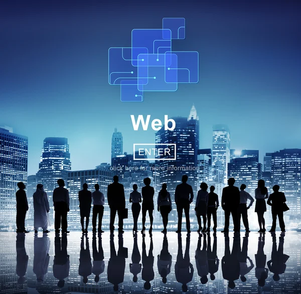 Sito Web, concetto di rete Internet — Foto Stock