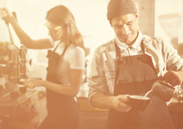 Barista Parepare Coffee — Stock Photo, Image