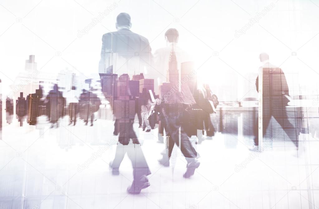 Business People Walking in City