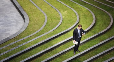 İşadamı Check zaman