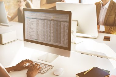 bilgisayar elektronik tablo monitör ile
