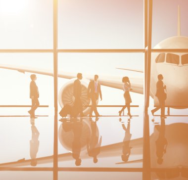 İş grubunun siluetleri