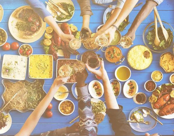 Pessoas e comida Conceito — Fotografia de Stock