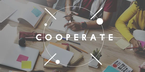 Cooperación Concepto de trabajo en equipo —  Fotos de Stock