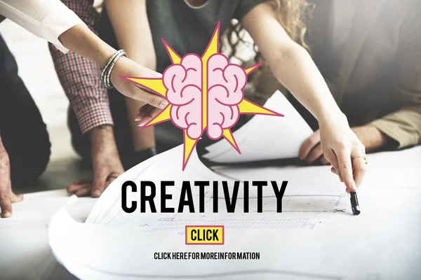 Poster ve yaratıcılık çalışma tasarımcılar — Stok fotoğraf