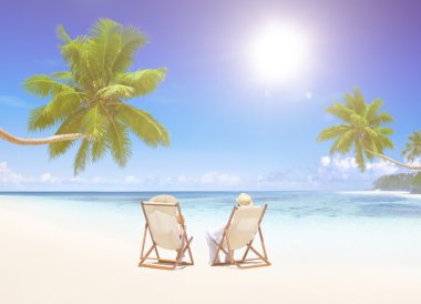 Güzel görünümü plaj ve okyanus