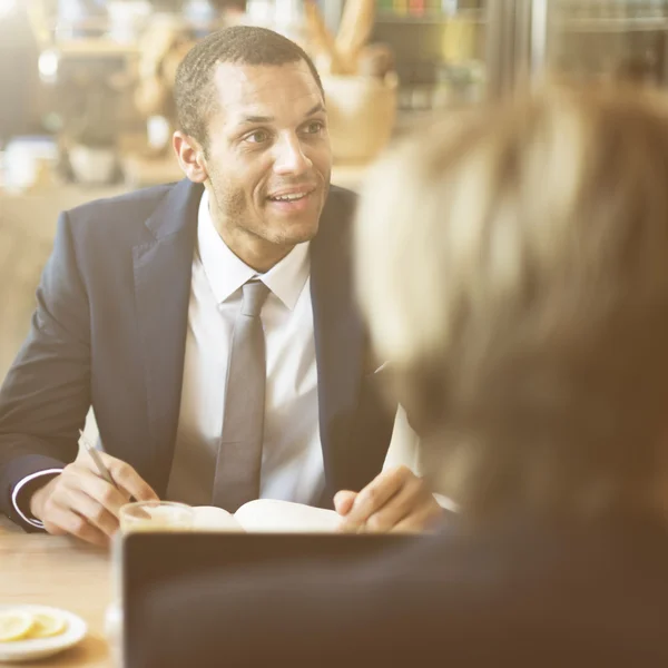 Affari Persone Idee di discussione — Foto Stock