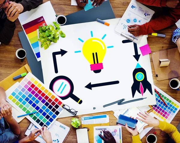 Diversity People Working at The Meeting — Stock Photo, Image