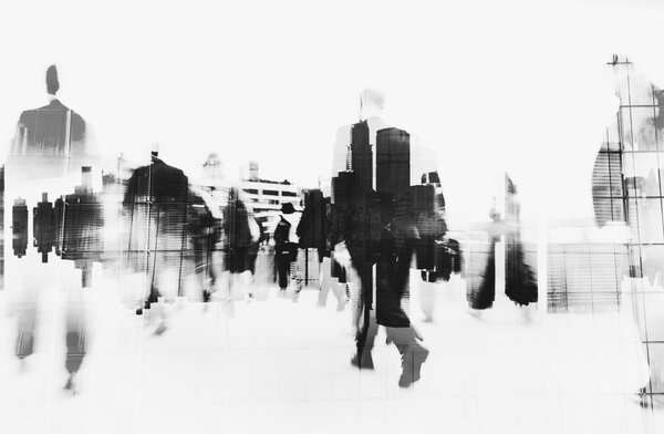 Business People Walking in City 