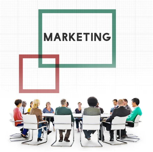 Marketing, pubblicità, concetto commerciale — Foto Stock