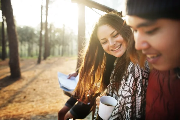 Amigos viajando juntos — Foto de Stock