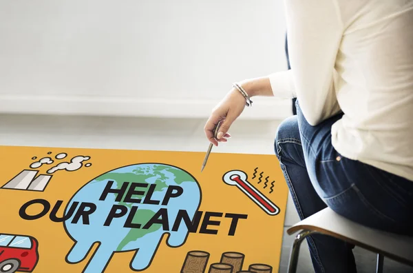 Poster yardım gezegen kavramı ile