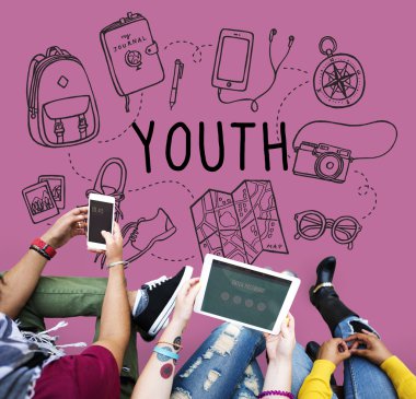 İnsanlar internet'te sörf 