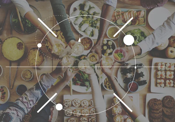 insanlar ve gıda ile odak