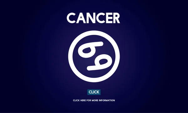 Plantilla con concepto de cáncer —  Fotos de Stock