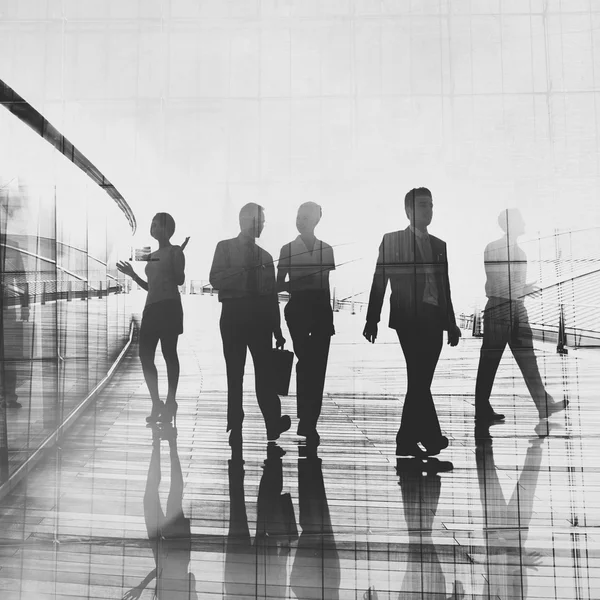 Silhouettes du groupe Business — Photo