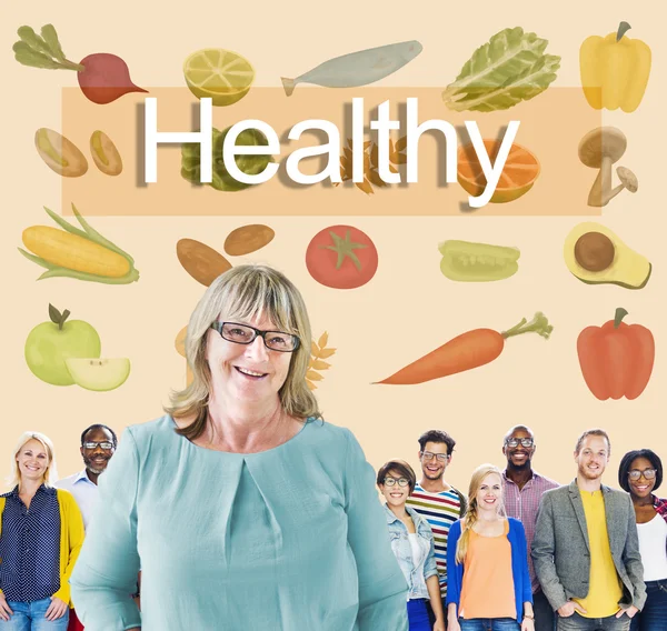 Multiethnic People and Healthy Concept — Stock Photo, Image