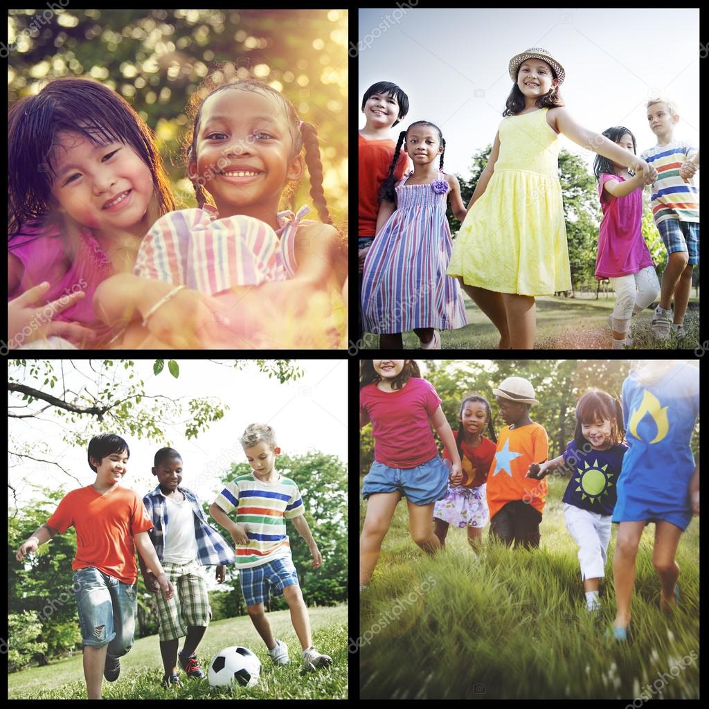 children playing outdoors