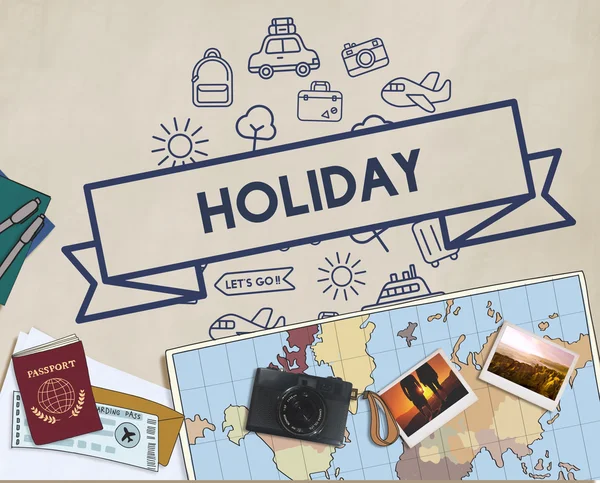 Traveling Destination and Holiday Concept — Stock Photo, Image