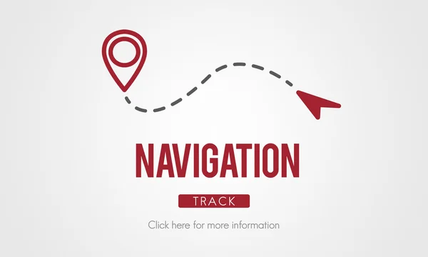 Șablon cu conceptul de navigație — Fotografie, imagine de stoc
