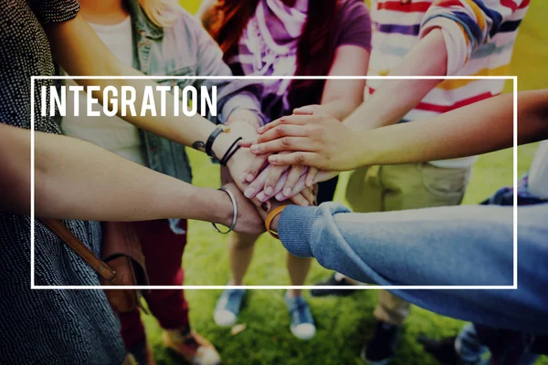 Integration Together Concept — Stock Photo, Image