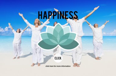 Kumsalda yoga yapmak insanlar