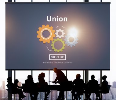 İş grubunun siluetleri